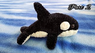 How To Crochet Orca Whale Part 2  Amigurumi Tutorial  SpringDay DIY [upl. by Ree]