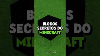 Blocos secretos do Minecraft shorts [upl. by Garret]