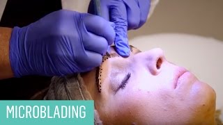 Microblading Procedure  BeforeAfter [upl. by Haines]