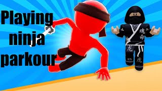 Playing ninja parkour [upl. by Phira]