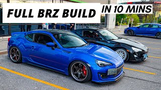 My 3 year dream supercharged BRZ build in 10 minutes [upl. by Ennaerb]