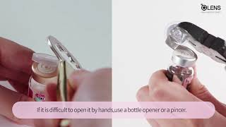 HOW TO OPEN A CONTACT LENS BOTTLE SAFE [upl. by Cadman300]