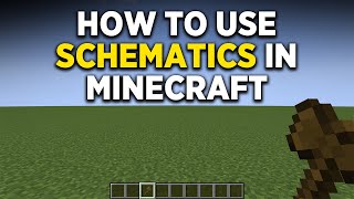 How to Use and Create schematics Minecraft  World Edit full Guide [upl. by Hazlett828]