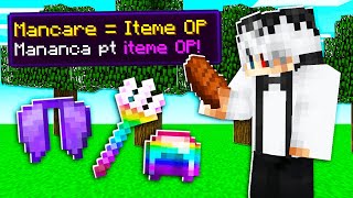 Minecraft Dar Daca Mananci  ITEME OP [upl. by Suoiradal]