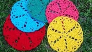 Crochet for beginners Crochet with me crochet glass coaster crochet glassmate crochet is easy [upl. by Notnelc864]