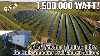 15 MEGAWATT Profi gewährt EINBLICK hinter die Kulissen einer PhotovoltaikFreiflächenAnlage [upl. by Audie278]