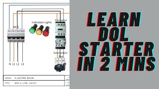 Episode 4  DOL Motor Starter Direct Online wiring diagram  explained by a MampE engineer [upl. by Borek]