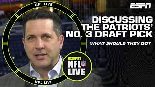 Adam Schefter on the Patriots latest plans with the No 3 overall pick  NFL Live [upl. by Benildas505]