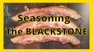 Lets Season My New Blackstone Griddle [upl. by Yleik]