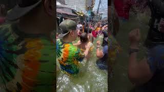 Filipinos Party Through Flooded Street [upl. by Misty]