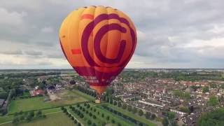 Spectaculaire dronebeelden van een opstijgende luchtballon [upl. by Eelrac]