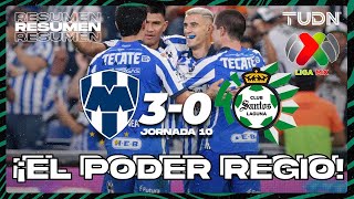 Resumen y goles  Monterrey 30 Santos  AP2023J10  Liga Mx  TUDN [upl. by Lahcsap]