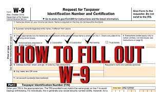 How to complete IRS W9 Form  W 9 Form with examples [upl. by Pauli]