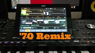 Korg Pa5x  70 Remix  Dance Category  Style Element  OS V 121 new sound [upl. by Ynnus]