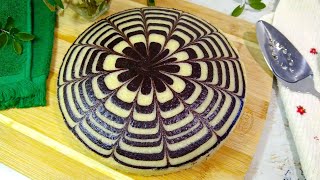 Eggless Zebra Cake Recipe  Soft and Moist  Marble Cake [upl. by Freddie]