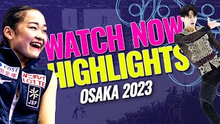 Highlights  Day 2  Osaka 2023  JGPFigure [upl. by Aenet347]