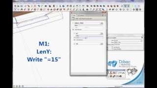 2014 DIBAC FOR SKETCHUP TUTORIAL 011 ADVANCED DESIGN OF DYNAMIC COMPONENTS [upl. by Aibonez]