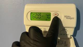 How to Program White Rogers 1F80361 Thermostat amp Lennox System Low Refrigerant R410A [upl. by Ameer845]