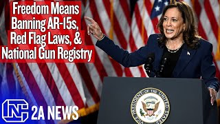 Kamala Harris Says Freedom Means Banning AR15s National Gun Registry amp Red Flag Laws [upl. by Brahear771]