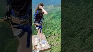 Bungee jumping with rope in beautiful placeampasmr bungee jumping [upl. by Sucramad14]