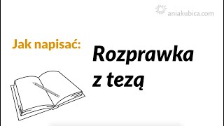 Rozprawka z tezą [upl. by Marna106]