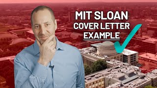 MIT Sloan MBA Cover Letter Example and Tips [upl. by Lemyt]