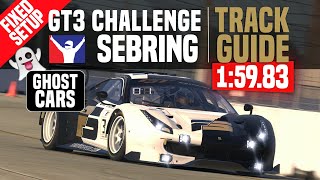 iRacing track guide  Sebring International GT3 Challenge series [upl. by Inalel]