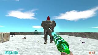 CHRISTMAS DEATHRUN FPS PERSPECTIVE SAVE THE CHRISTMAS  Animal Revolt Battle Simulator [upl. by Adnilram]