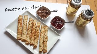 Recette de crêpes facile  طريقة تحضير الكريب الفرنسي [upl. by Pascasia]