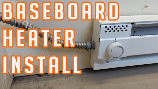 Baseboard Heater Install [upl. by Yrolg]