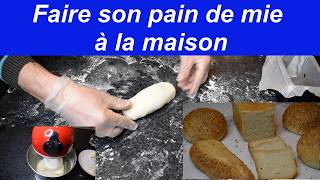 Pain de mie comme chez le boulanger  Pain de mie pétrie au batteur [upl. by Serge]