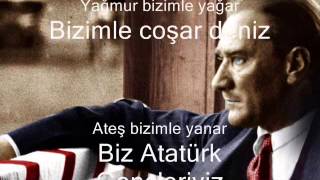 BİZ ATATÜRK GENÇLERİYİZ KARAOKE [upl. by Jillane846]