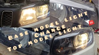 Vitara Brezza Base Model Normal Headlight Change Top Model Headlight With Led Projecter in Mayapuri [upl. by Hardy682]