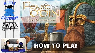 A Feast for Odin The Norwegians Expansion Board Game – How to Play [upl. by Pendergast]