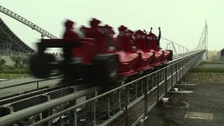 Formula Rossa Worlds Fastest Roller Coaster at Ferrari World Abu Dhabi full HD [upl. by Akemet]