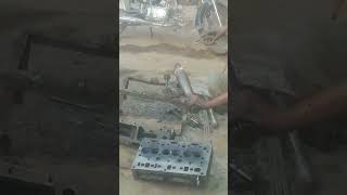 broken shaft welding of road Ruler gear shaft viral youtubeshorts shorts mfarooqengineeringwroks [upl. by Bobine]