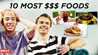 Steven And Andrew React To The 10 Most Expensive Worth It Foods [upl. by Neltiak]