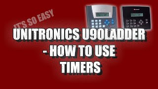 How to use timers  U90Ladder Unitronics Jazz [upl. by Noremak]