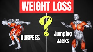 Jumping Jacks vs Burpees Which one is better for weight loss [upl. by Kusin]