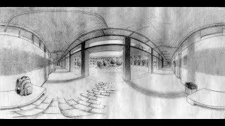 Stepbystep of an equirectangular spherical perspective drawing [upl. by Antoinetta740]