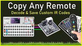 M5Stack Cardputer Connect IR Receiver Decode amp Save Custom Codes Use as Universal IR Remote [upl. by Wadleigh]