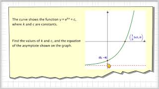 Finding the constants in an exponential function [upl. by Lyrradal729]