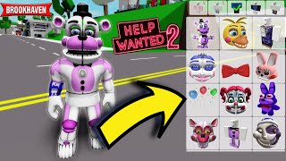 HOW TO TURN INTO FNAF characters in Roblox Brookhaven  Five Nights at Freddys Help Wanted 2 [upl. by Reeta]