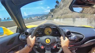 2020 Ferrari F8 Spider POV Test Drive ASMR [upl. by Oicapot884]