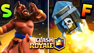 I Rated ALL 110 Cards in Clash Royale from WORST to BEST [upl. by Raouf]