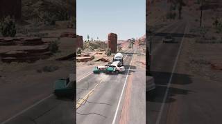 Realistic Highway Car Crashes 37  beamngdrive [upl. by Einner]