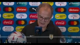 MARCELO BIELSA conferencia de prensa URUGUAY 5 BOLIVIA 0 [upl. by Bloch]