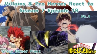 Villains amp Pro Heroes React To Season 7 Episode 18  Grace gamer playz  My Hero Academia [upl. by Stephie132]