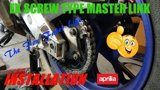 EK Screw Type Master Link Install [upl. by Proctor724]