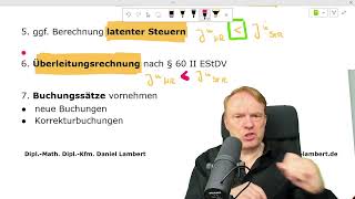 Tag 5  Überleitungsrechnung nach § 60 II EStDV  jeden Tag ein neues Video in Buchführung [upl. by Ezarras162]